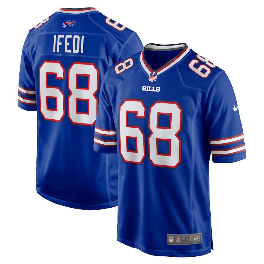 Men Buffalo Bills 68 Germain Ifedi Nike Royal Team Game NFL Jersey